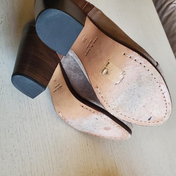 Rag & bone Taupe Suede/Leather Double Zip Ankle boots 39/8.5-9 - Picture 6 of 7